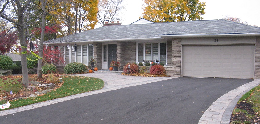 Paved driveway