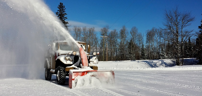 Snow removal or road