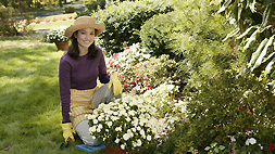 Woman on garden